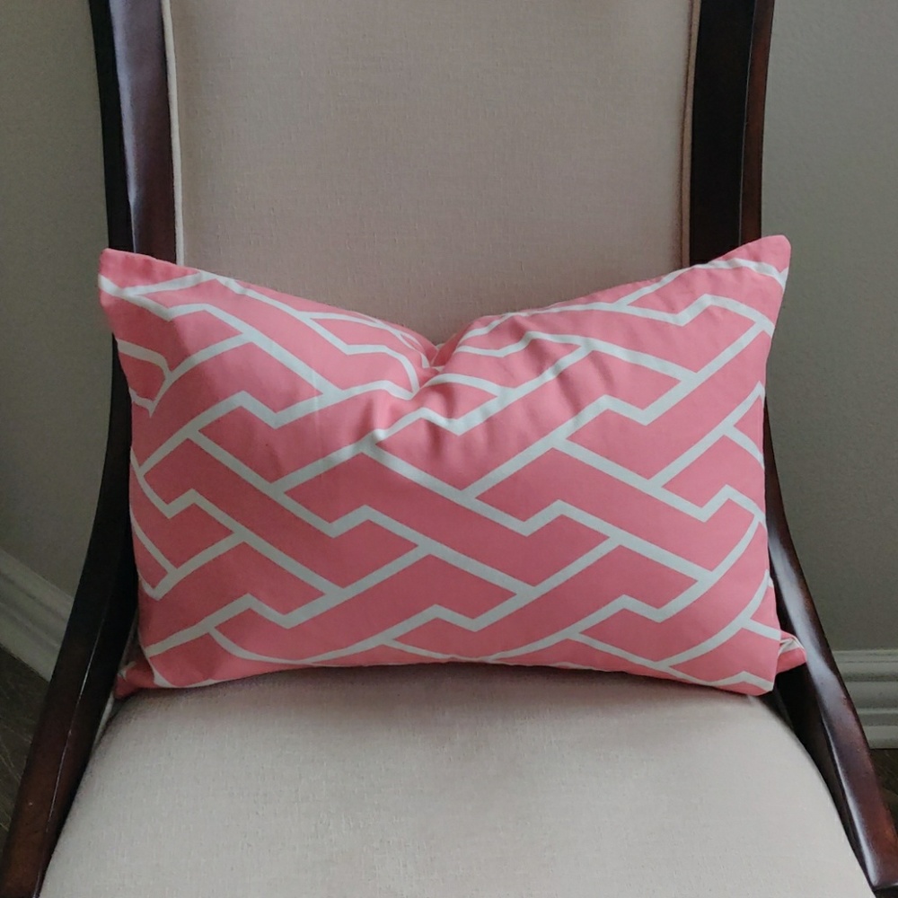 Caitlin Wilson Pink City Maze Pillow